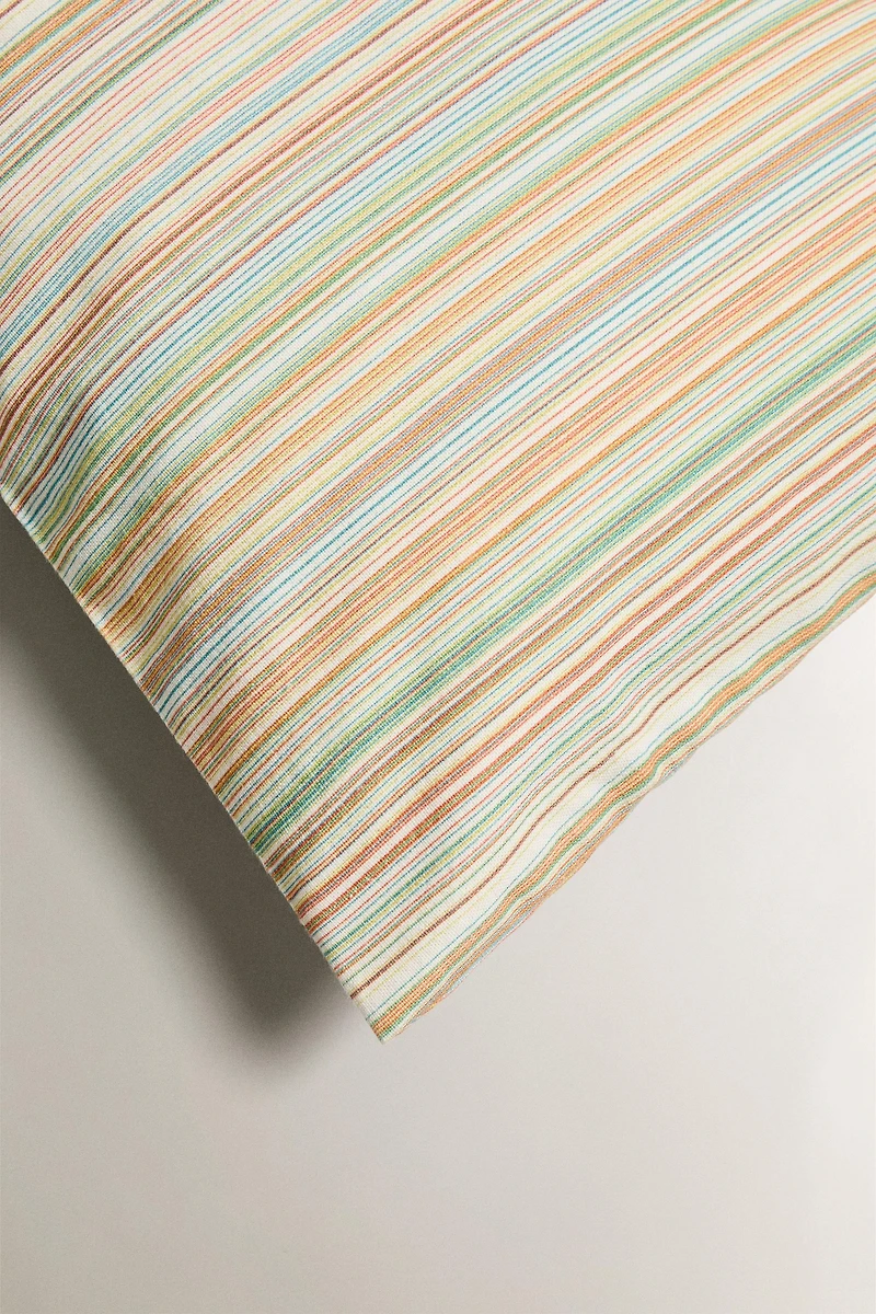 STRIPED THROW PILLOW COVER