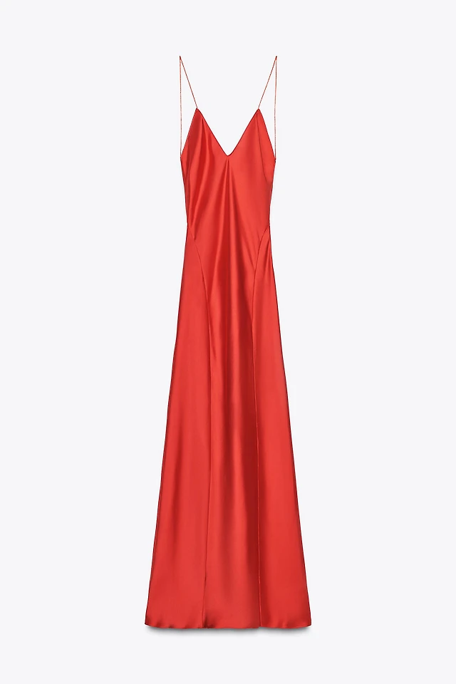 Zara OPEN BACK SATIN LONG DRESS at Mall of America in Bloomington, MN Zara OPEN BACK SATIN LONG DRESS at Mall of America in Bloomington, MN
