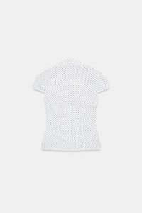 RUCHED POPLIN TOP