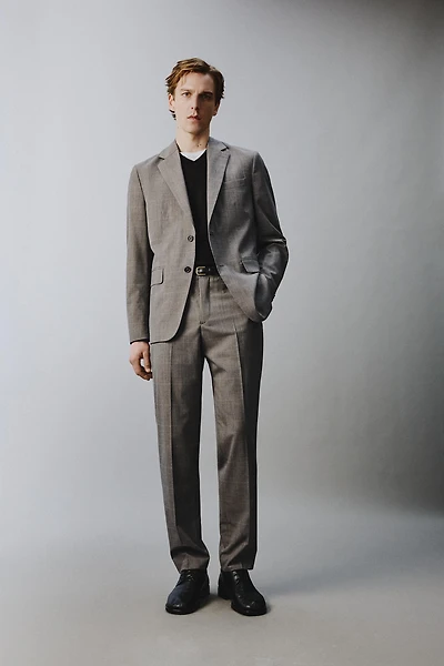 PLAID SUIT PANTS