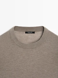 Oversize wool blend knit sweater