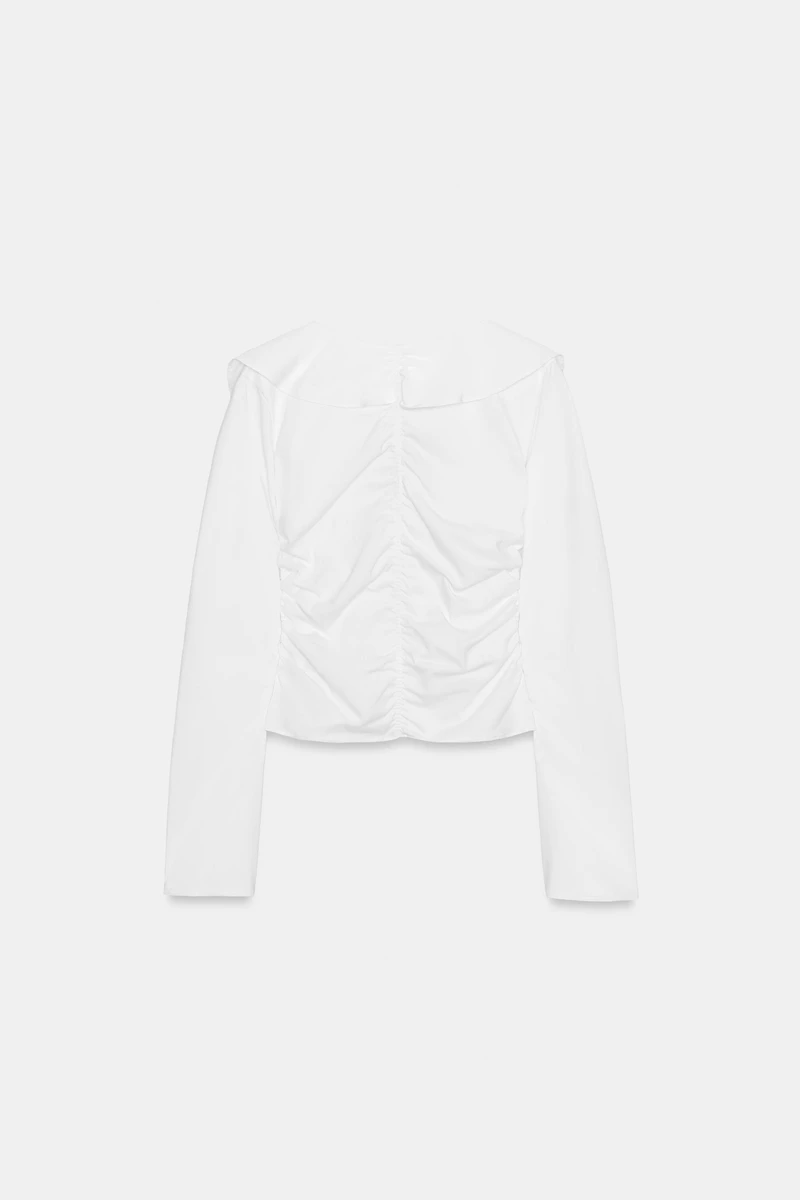 CHEMISE VOLANTS BIMATIÈRE