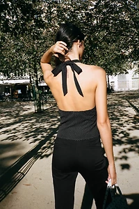 POLKA DOT VEST TOP
