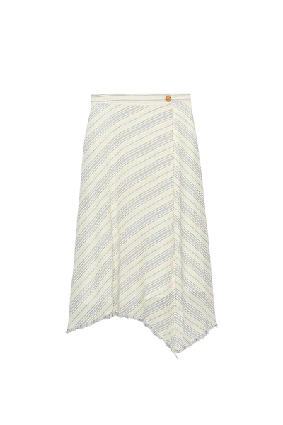 ASYMMETRIC MIDI SKIRT