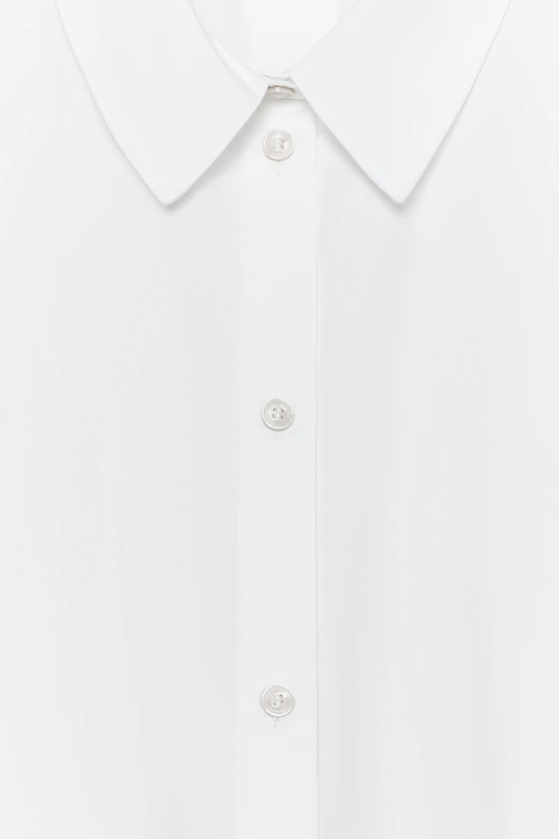 CHEMISE POPELINE MANCHES COURTES