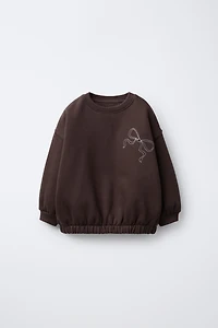 CONTRAST EMBROIDERED SWEATSHIRT