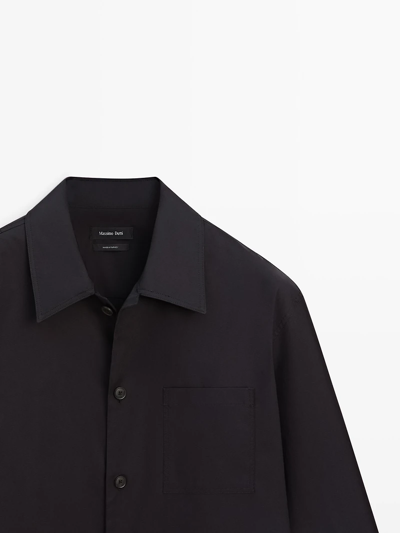 100% cotton overshirt