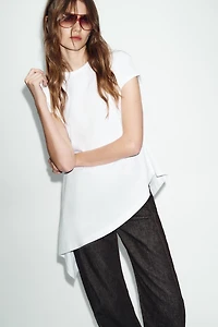 ASYMMETRIC SHORT SLEEVE T-SHIRT