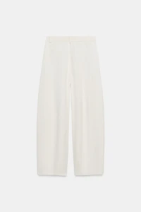 ZW COLLECTION LINEN BLEND BALLOON PANTS
