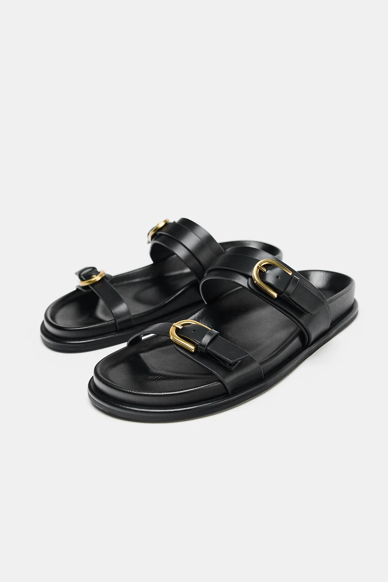 BUCKLED SANDALS