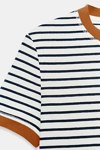 STRIPED SHORT SLEEVE T-SHIRT