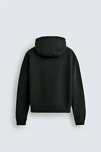 FELTED HOODIE SWEATSHIRT