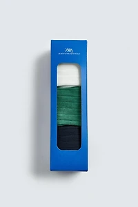 AARON LEVINE X ZARA PACK OF 3 RIBBED SOCKS