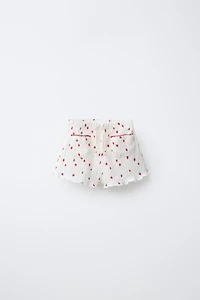 STRAWBERRY TEXTURED SHORTS