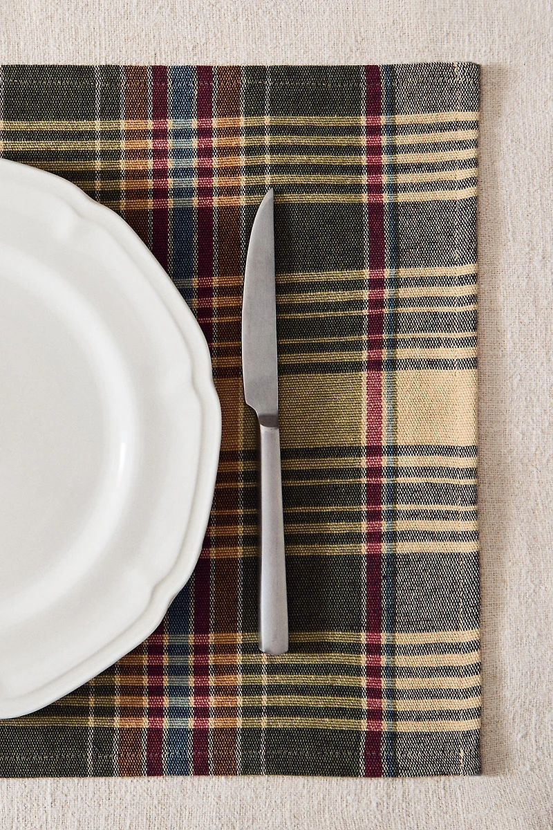 SET DE TABLE CARREAUX COULEUR