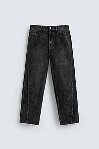 BAGGY FIT CORDUROY PANTS WITH TWISTED SEAMS
