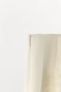 LACE JACQUARD MIDI SKIRT