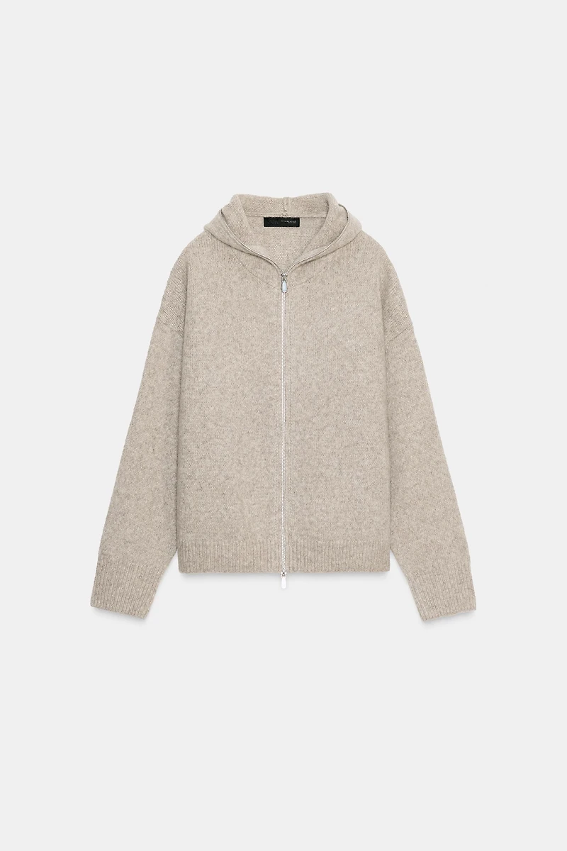 HOODED WOOL JACKET