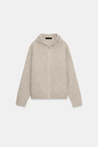 HOODED WOOL JACKET