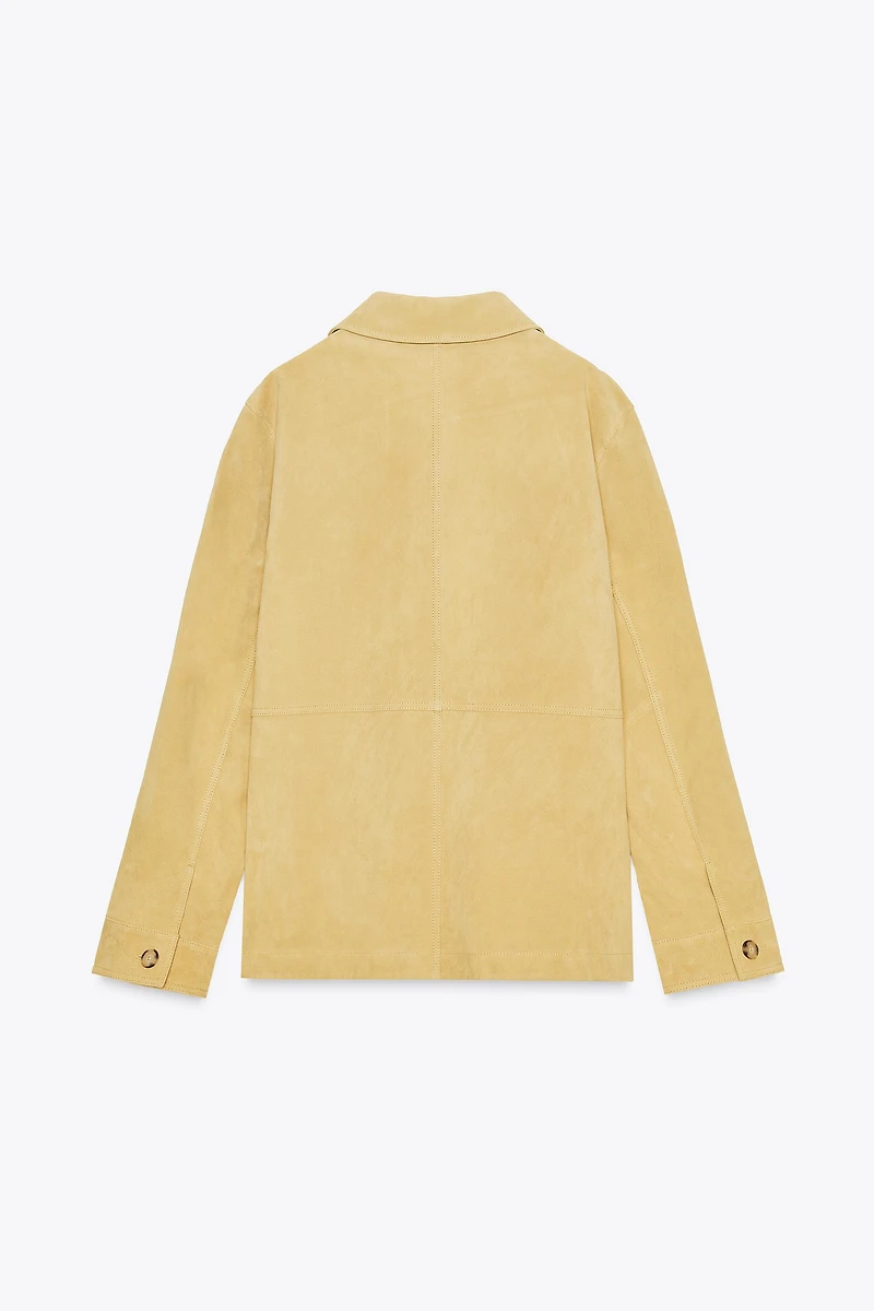 VESTE EN CUIR DAIM 100 %
