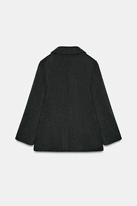 DOUBLE BREASTED WOOL BLEND BLAZER ZW COLLECTION