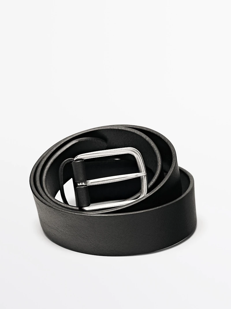 Nappa leather belt