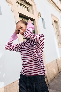 STRIPED KNIT JUMPER
