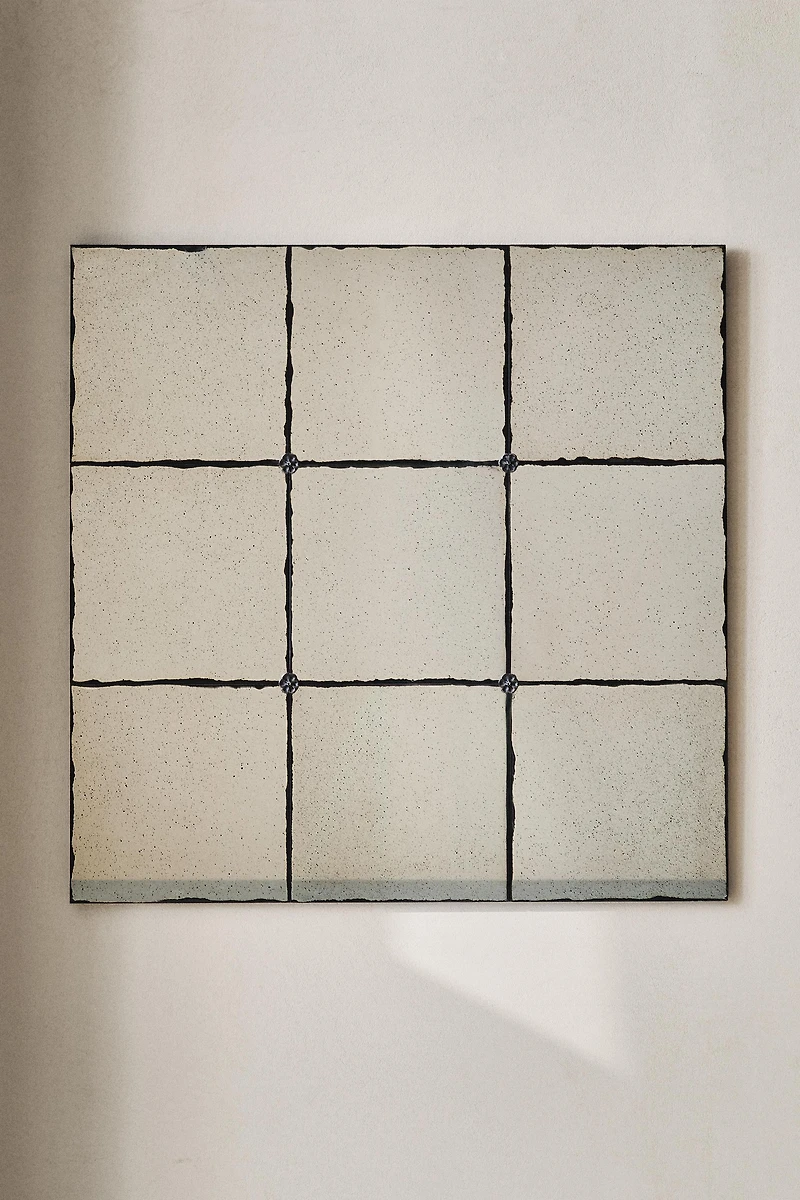 ANTIQUE-FINISH SQUARE MIRROR