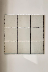 ANTIQUE-FINISH SQUARE MIRROR