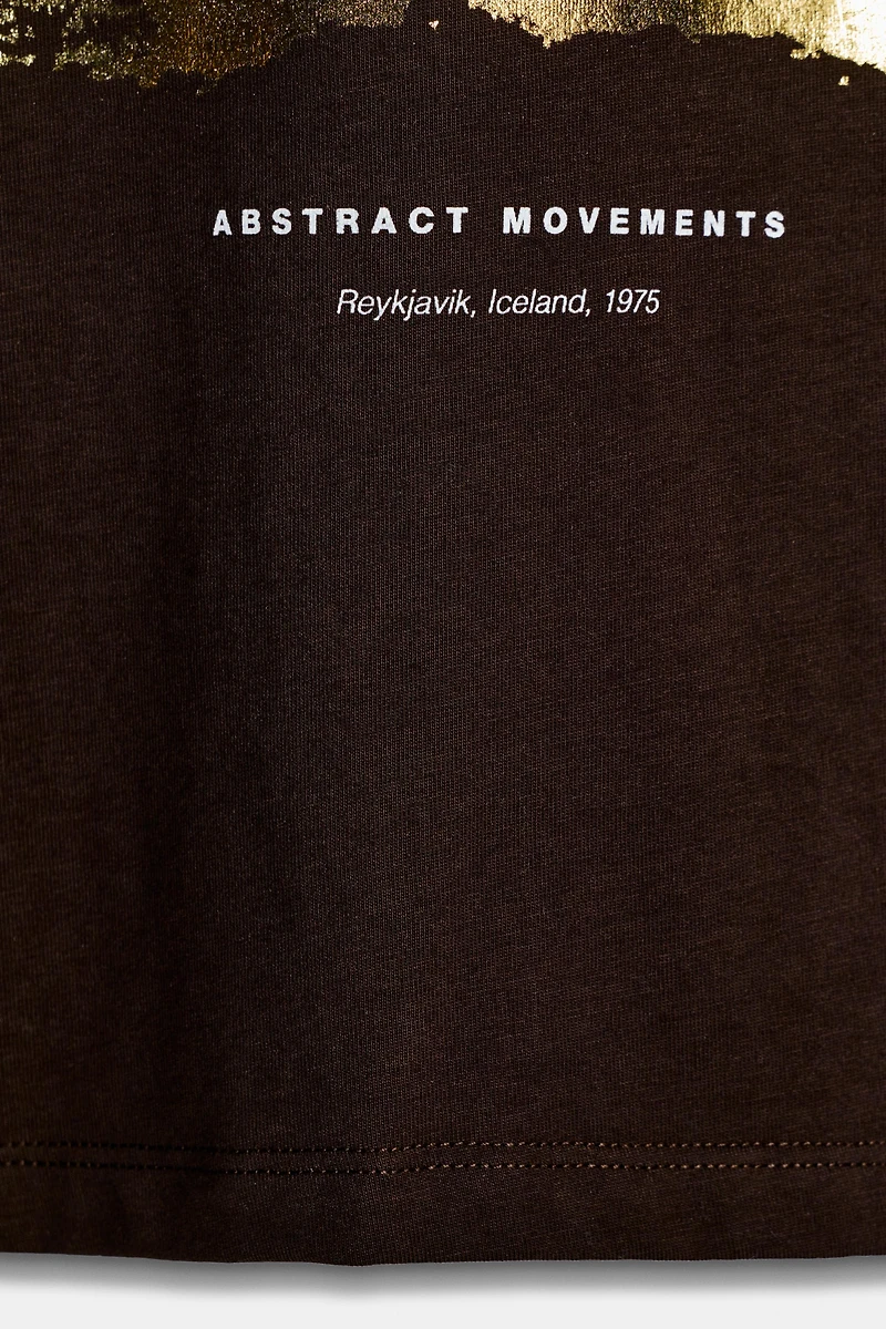 METALLIC PRINT T-SHIRT