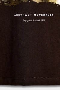 METALLIC PRINT T-SHIRT