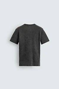 SLIM FIT TEXTURED KNIT T-SHIRT