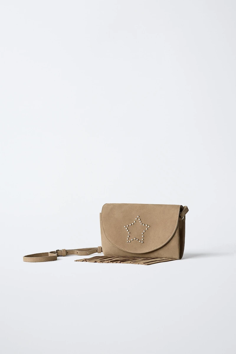 FRINGED LEATHER BAG
