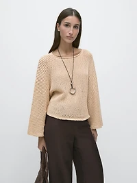 Cutwork sweater