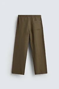 100% LINEN RELAXED FIT PANTS