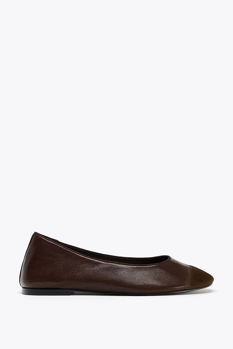 BALLERINES EN CUIR