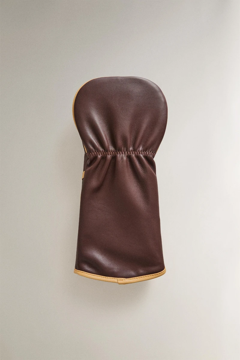 LEATHER DRIVER GOLF CLUB COVER