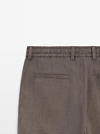 Pantalon flanelle 100 % laine