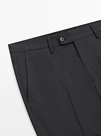 Cold wool suit trousers