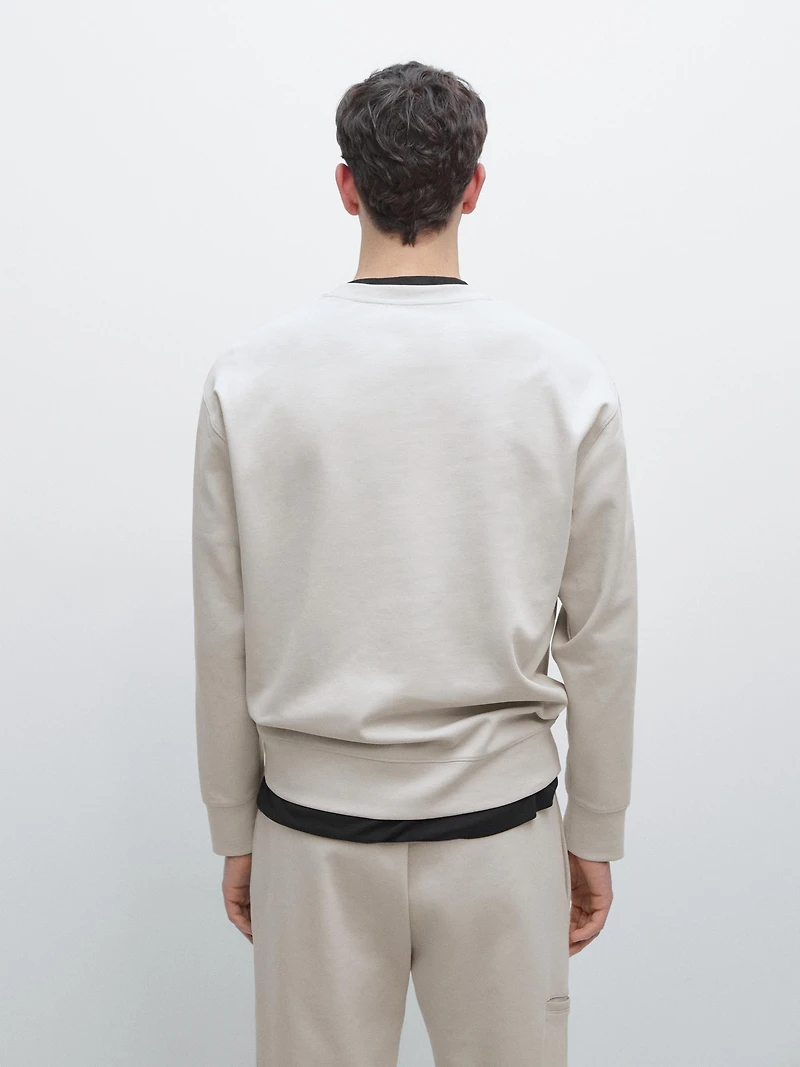 Cotton blend sweatshirt