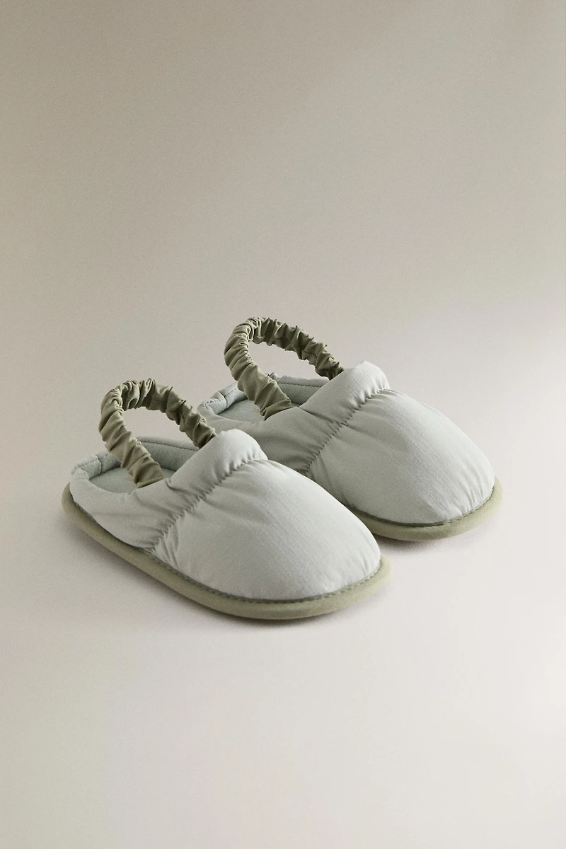 KIDS FABRIC SLIPPERS