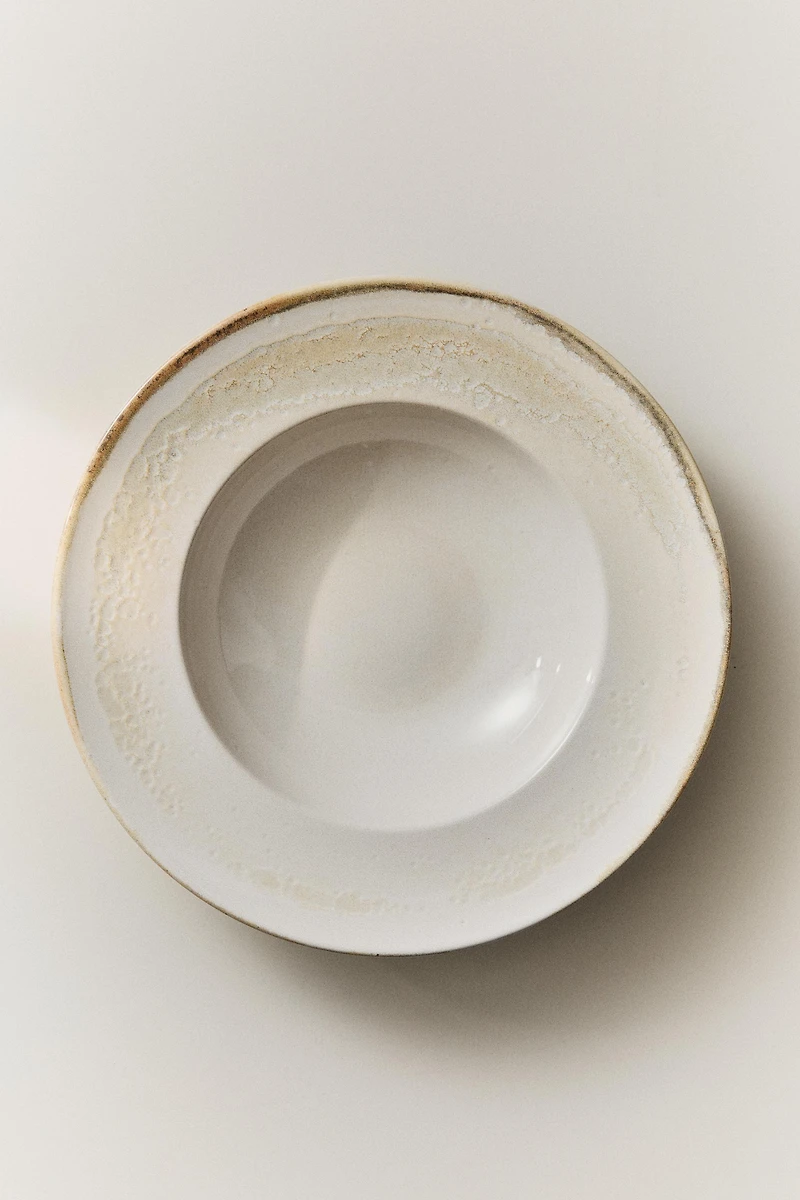 ASSIETTE À PÂTES EN GRÈS