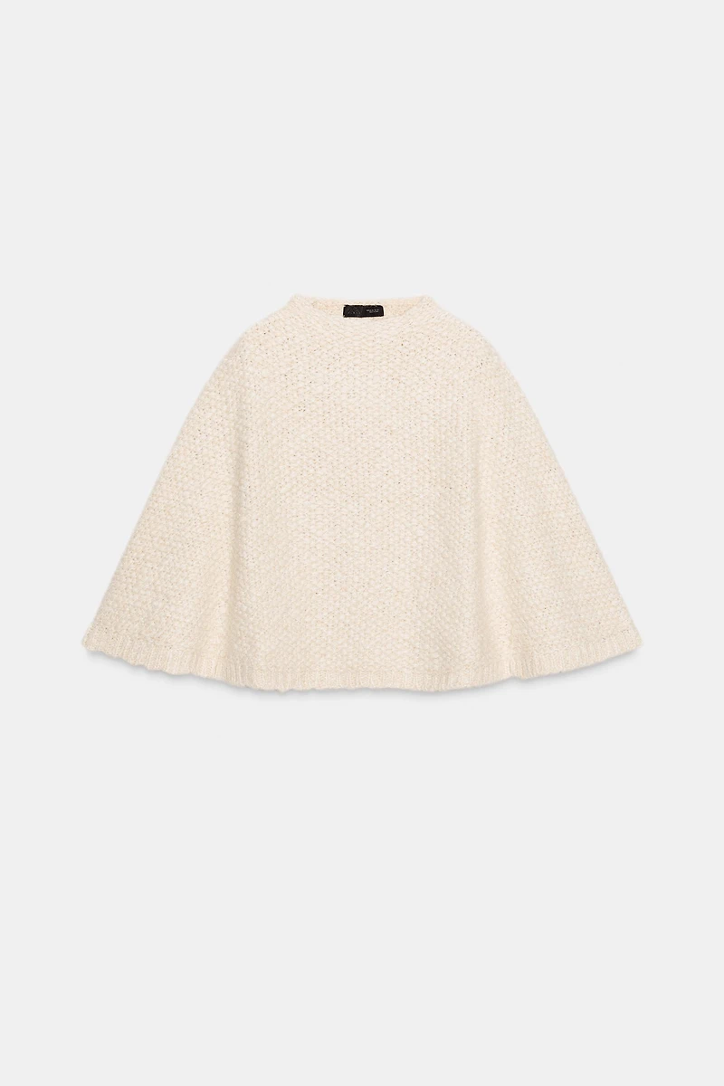 CHUNKY KNIT CAPE JUMPER