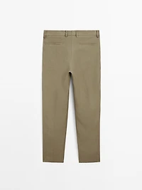 Linen suit trousers