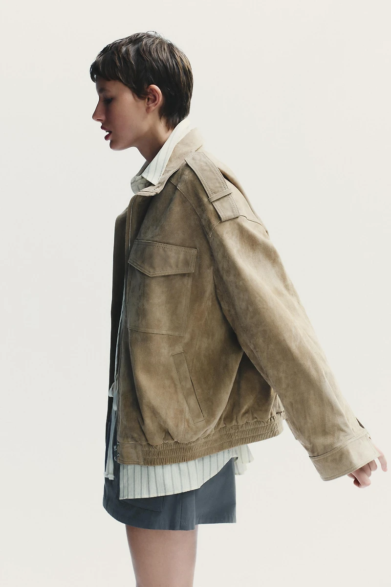 VESTE EN DAIM