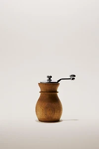 WOODEN PEPPER GRINDER WITH STEEL LID