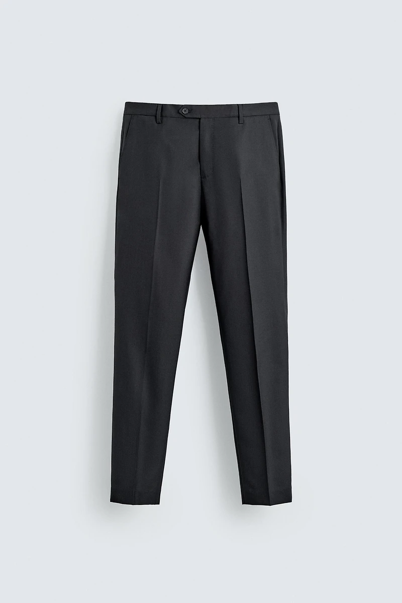 100% WOOL SUIT PANTS