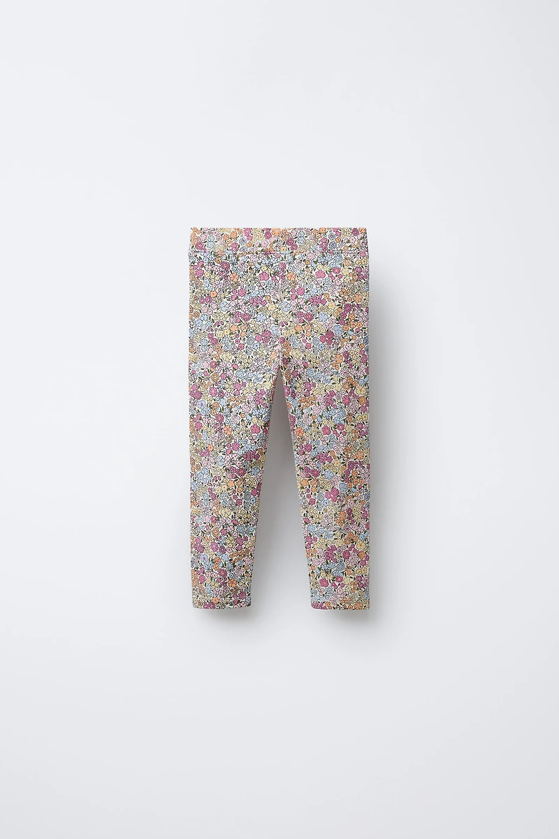TWO-PACK PLAIN AND PRINTED LEGGINGS
