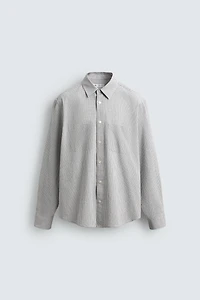 TEXTURED PLAID SHIRT