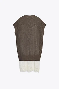 COMBINATION KNIT DRESS